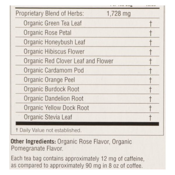 Yogi Tea - Organic - Soothing Rose Hibiscus Skin Detox - Case Of 6 - 16 Bag - Image 2