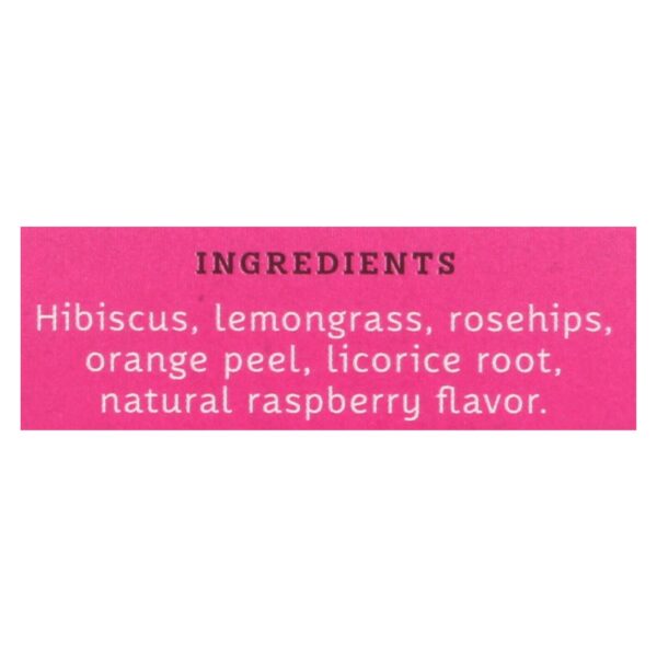 Stash Tea Hibiscus Herbal?tea - Wild Raspberry - Case Of 6 - 20 Bags - Image 2
