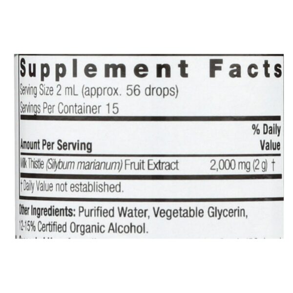 Nature's Answer - Milk Thistle Seed - 1 Fl Oz - Image 2