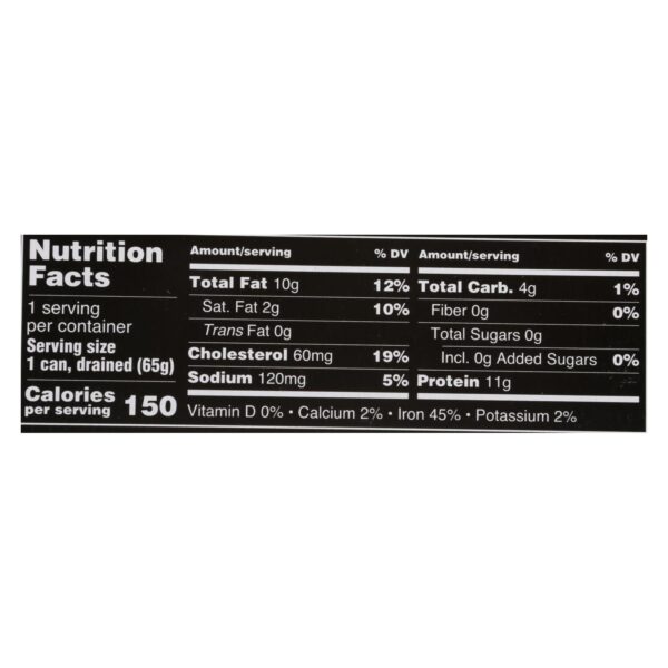 Crown Prince Oysters - Naturally Smoked In Pure Olive Oil - 3 Oz - Case Of 18 - Image 2