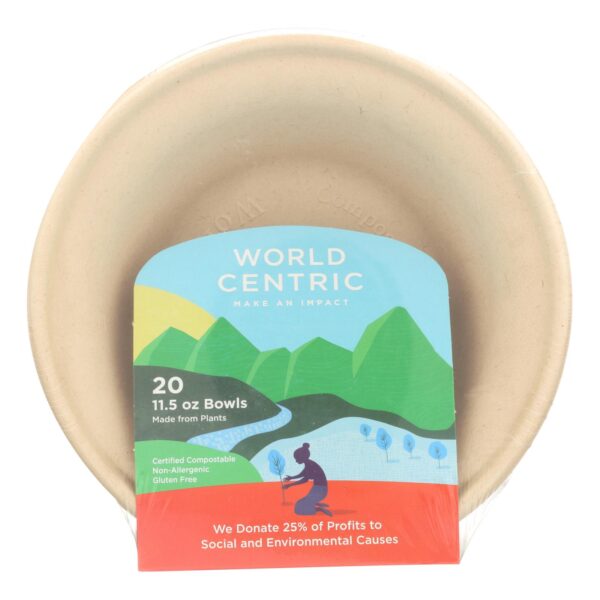 World Centric Wheat Straw Bowl - Case Of 12 - 20 Count - Image 2