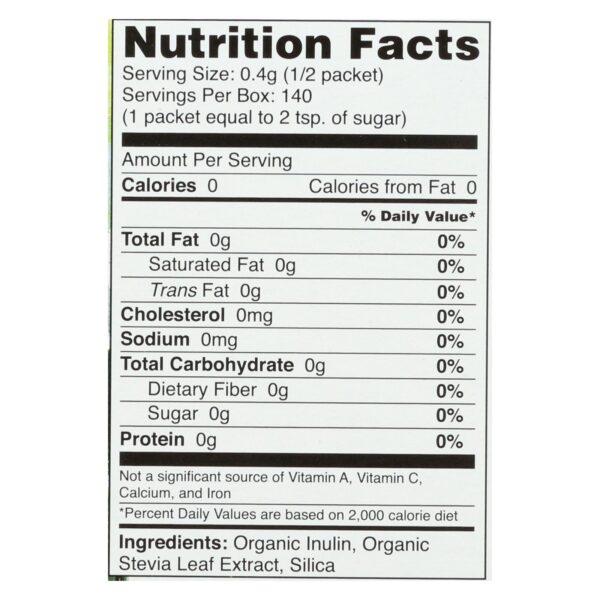 Sweet Leaf Sweetener - Organic - Stevia - 70 Count - Image 2