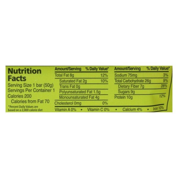 Zing Nutrition Bar - Oatmeal Chocolate Chip - Case Of 12 - 1.76 Oz. - Image 2