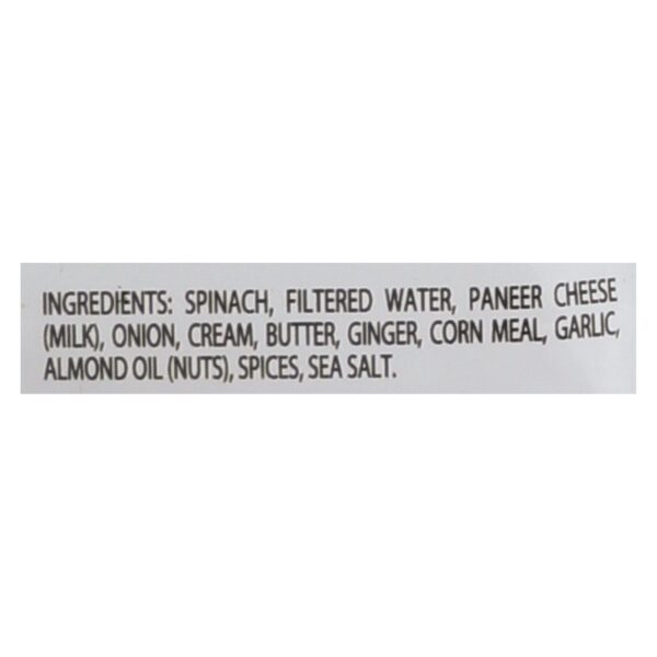 Jyoti Cuisine India Saag Paneer - Case Of 6 - 10 Oz. - Image 2
