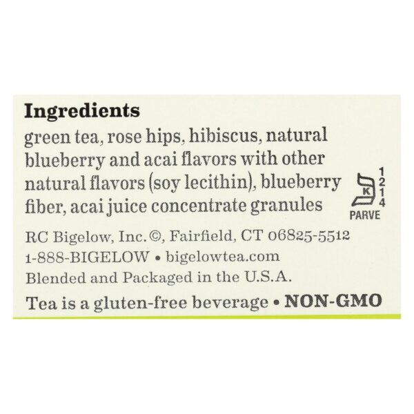 Bigelow Tea Green Tea With Blueberry - Case Of 6 - 20 Bag - Image 2