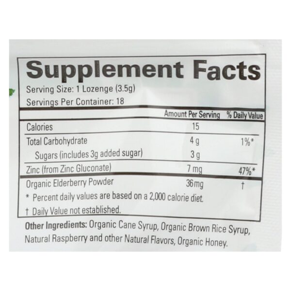 Quantum Research Zinc Lozenges - Elderberry Raspberry - 18 Count - Image 2